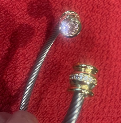 Gold and Silver Bracelet, Two Tone, David Yurman style