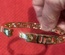 Thick Gold Bracelet, Greek Theme, with clasp